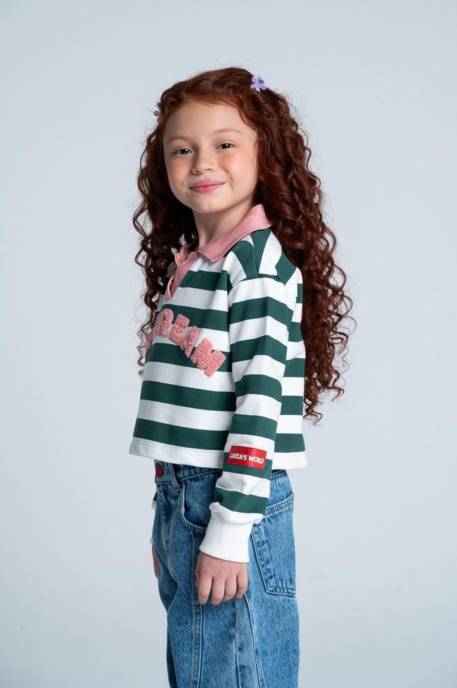 Camiseta Manga Larga Cropped PEOPLE