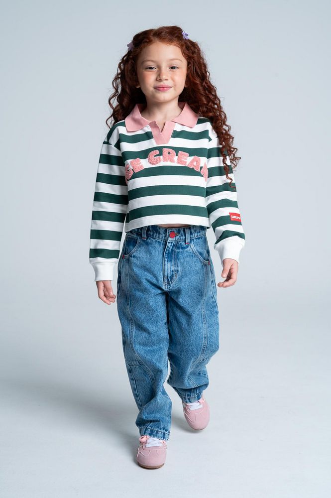 Camiseta Manga Larga Cropped PEOPLE