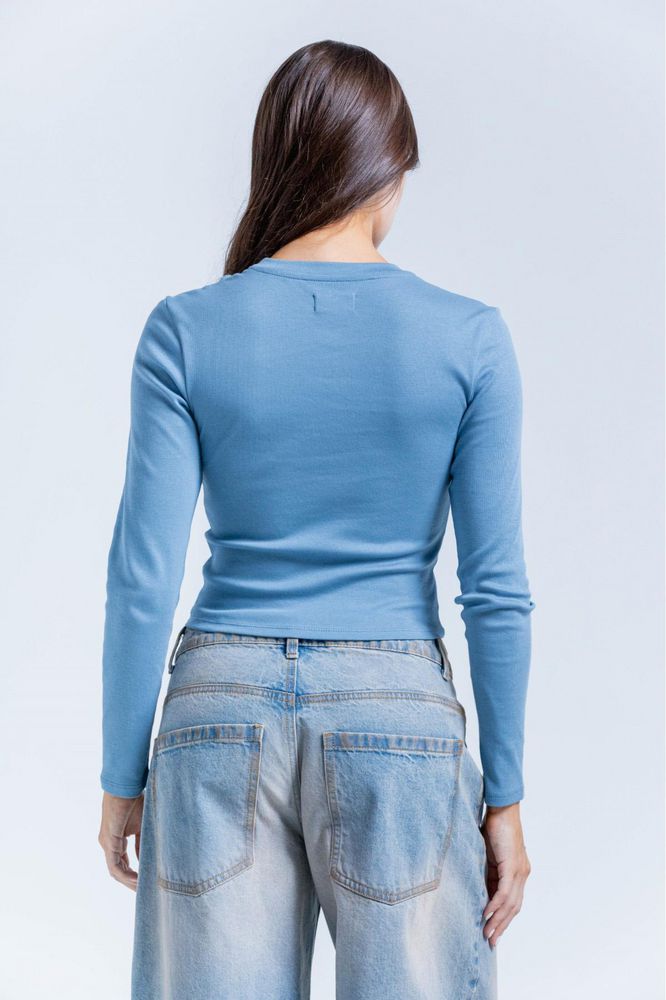 Camiseta Manga Larga Nud Ajustada PEOPLE