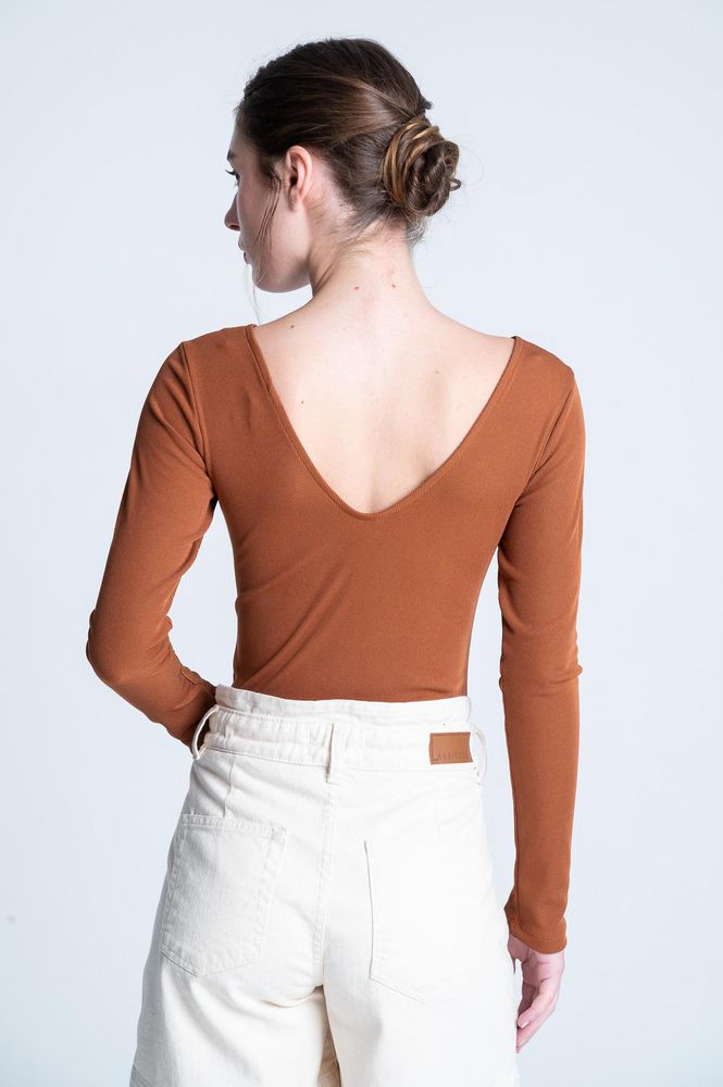 Camiseta Manga Larga Rib Ajustada ARKITECT