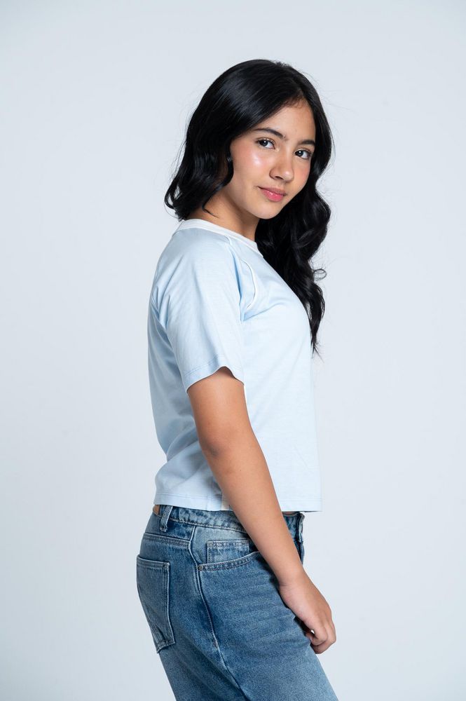 Camiseta Manga Ranglan Ajustada PEOPLE