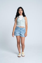Camiseta Manga Sisa Ajustada PEOPLE