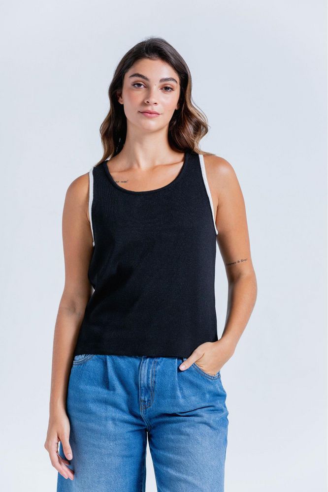 Camiseta Manga Sisa Tejida Ajustada ARKITECT