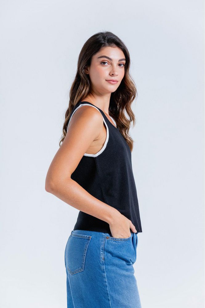 Camiseta Manga Sisa Tejida Ajustada ARKITECT