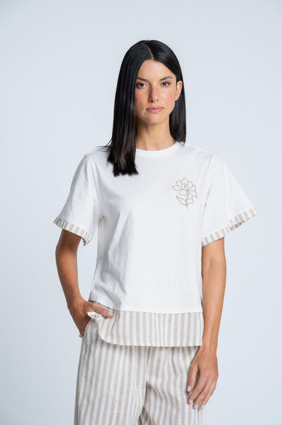 Camiseta Pijama Amplia BRONZINI X ISABEL HENAO