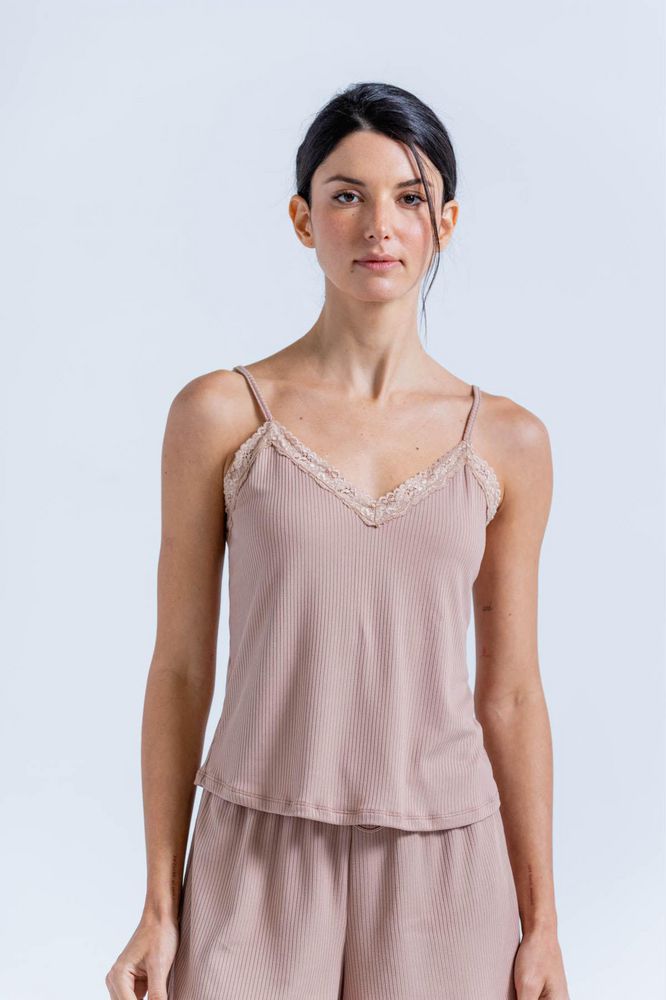 Camiseta Pijama Tiras Ajustada BRONZINI