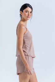 Camiseta Pijama Tiras Ajustada BRONZINI