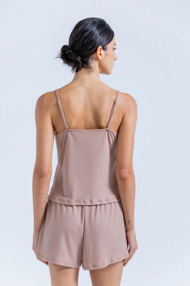 Camiseta Pijama Tiras Ajustada BRONZINI