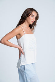 Camiseta Pijama Tiras Amplia BRONZINI