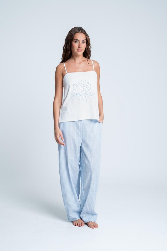 Camiseta Pijama Tiras Amplia BRONZINI