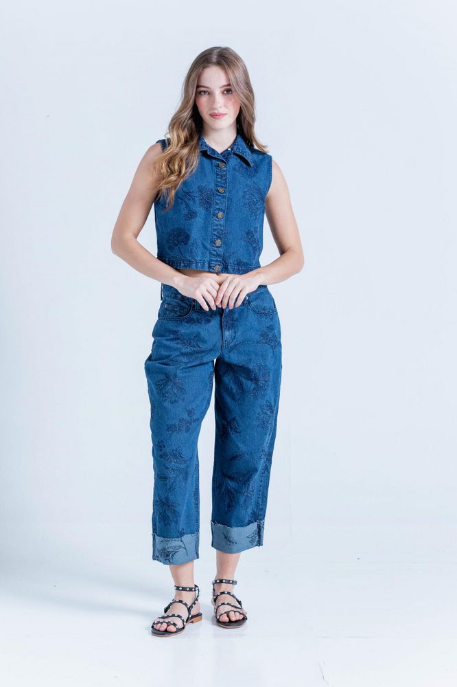 Chaleco Indigo Textura Regular fit ARKITECT