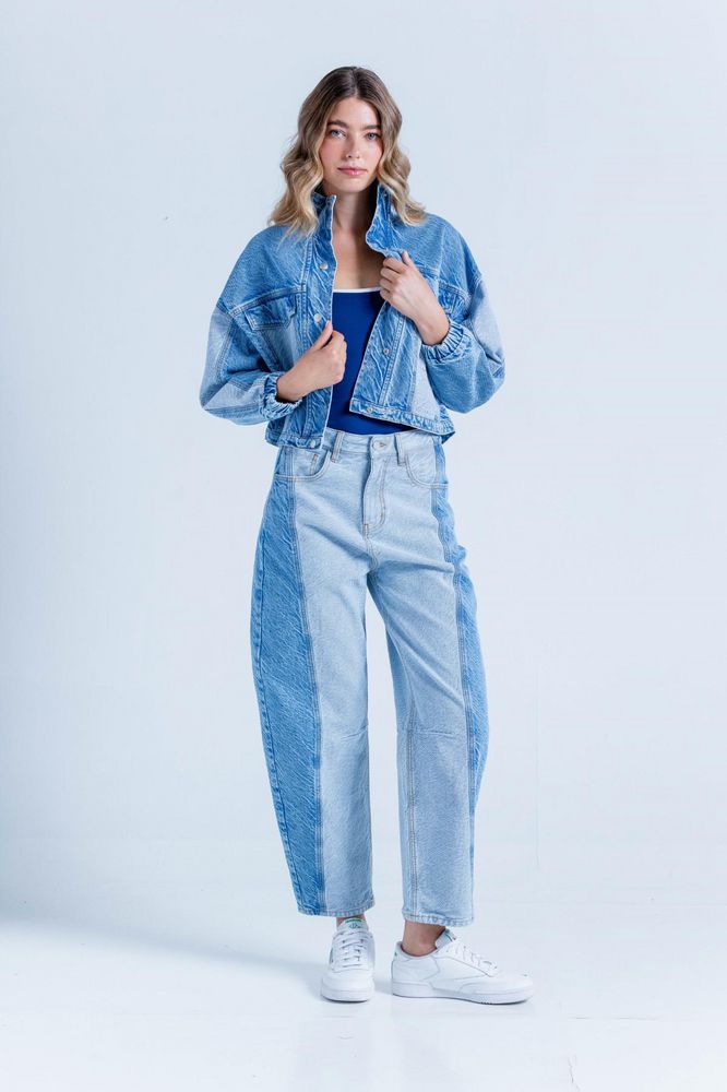 Chaqueta Con Texturas Amplia PEOPLE