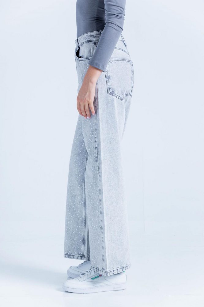 Jean Con Brillos Wide leg PEOPLE