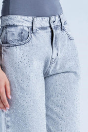 Jean Con Brillos Wide leg PEOPLE