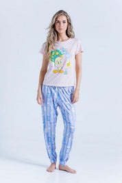 Pijama Camiseta Pantalon Bronzini Looney Tunes