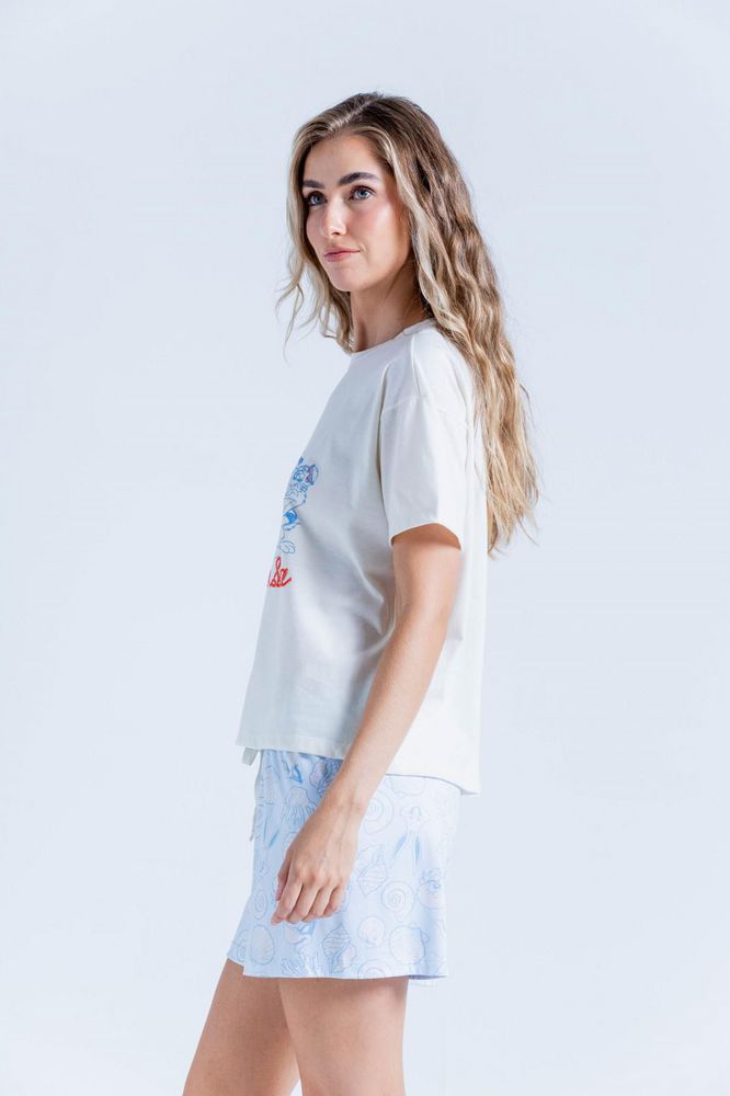 Pijama Camiseta Short Bronzini Looney Tunes