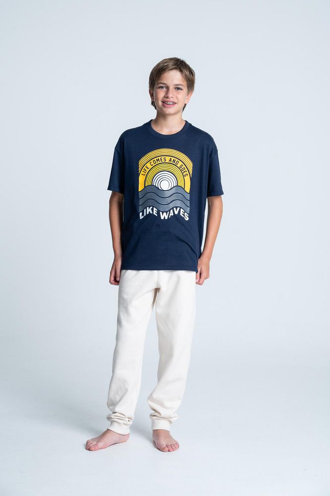 Pijama Corta Larga BRONZINI