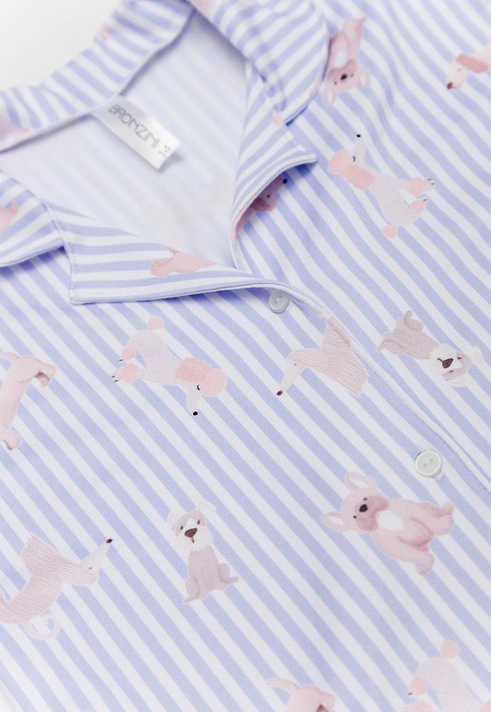 Pijama Corta  Larga BRONZINI