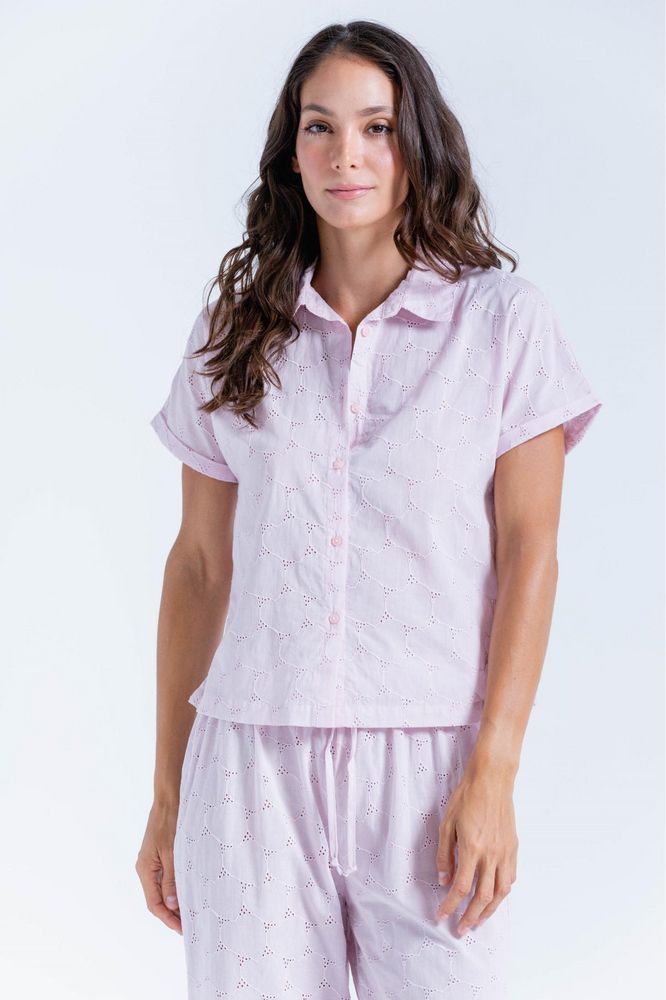 camisa Pijama Ajustada BRONZINI